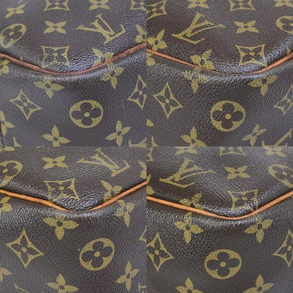 LOUIS VUITTON LV Logo Deauville Hand Bag Monogram Leather Brown - Picture 7 of 16